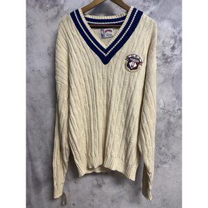 Vintage Nutmeg Mills NBA Knit Sweater Mens XL 23.5x27.5 V Neck New With Tags
